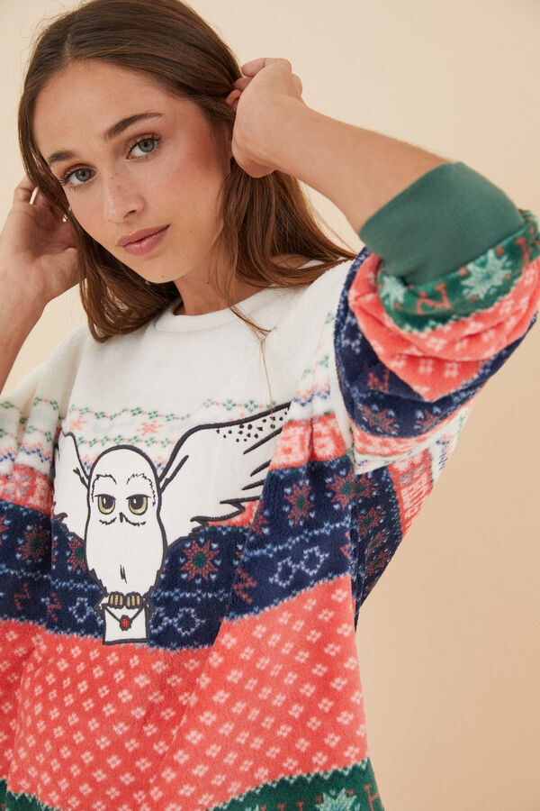 Women'secret Pijama comprido polar Harry Potter  estampado