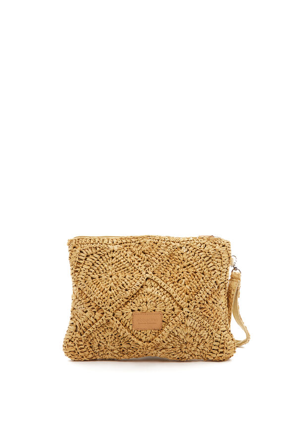 Abbacino Bolso de mano trenzado beige
