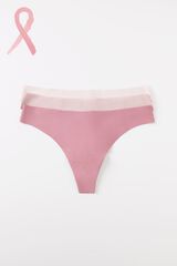 Women'secret Pack 3 tangas microfibra rosa rosa
