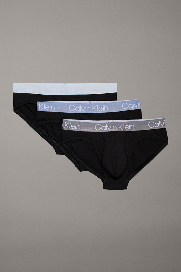 Calvin Klein Pack de 3 slips logo CK negro