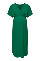 Only Maternity Vestido midi maternidade e amamenta&ccedil;&atilde;o verde