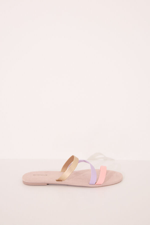 Women'secret Chinelos de quarto tiras cruzadas branco