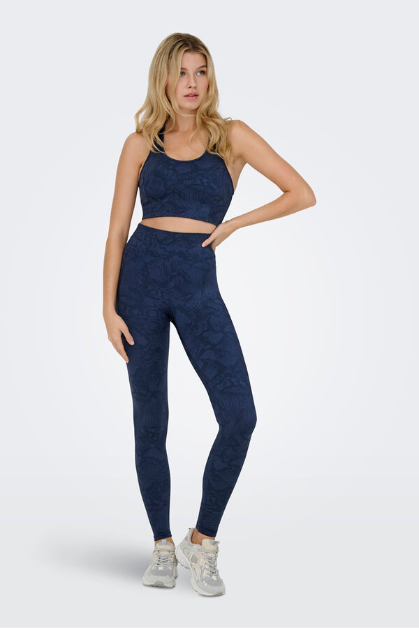 Only Play Top espalda nadadora azul