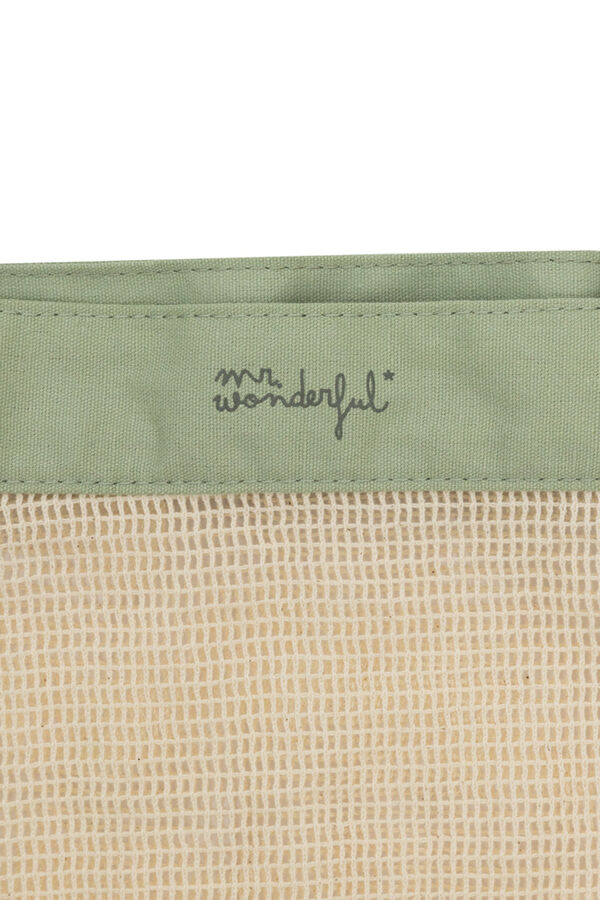 Mr. Wonderful Bolsa de tela estampado