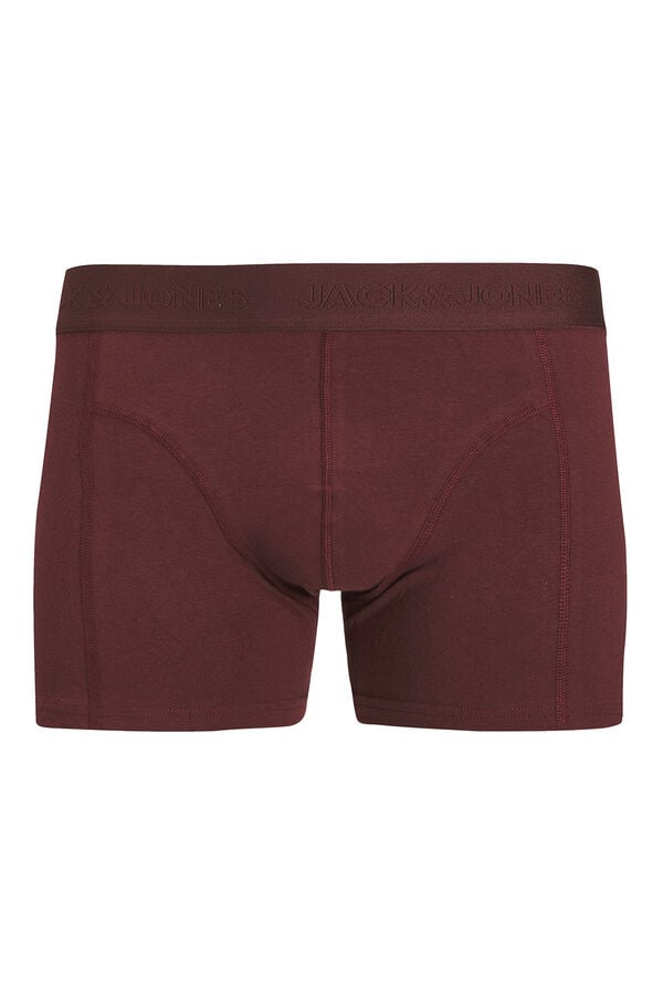 Jack & Jones Pack 3 Boxer marr&oacute;n