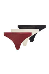 Calvin Klein Pacote de 3 tangas com logo CK estampado