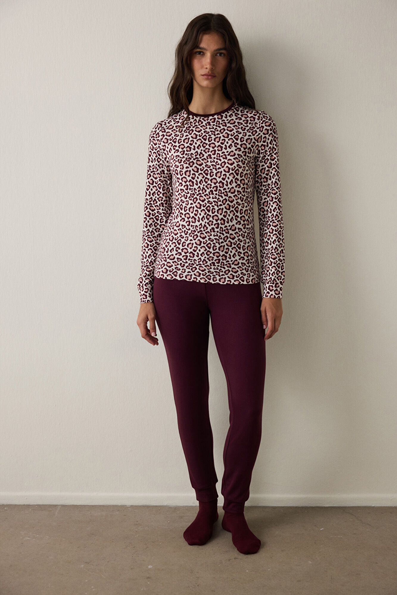 Penti T-shirt com estampado de leopardo