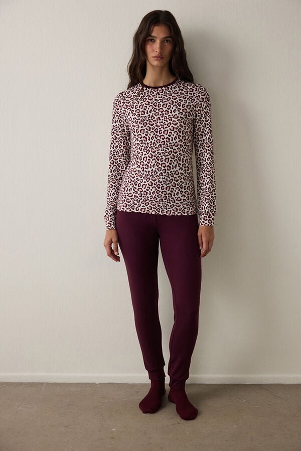 Penti T-shirt com estampado de leopardo estampado