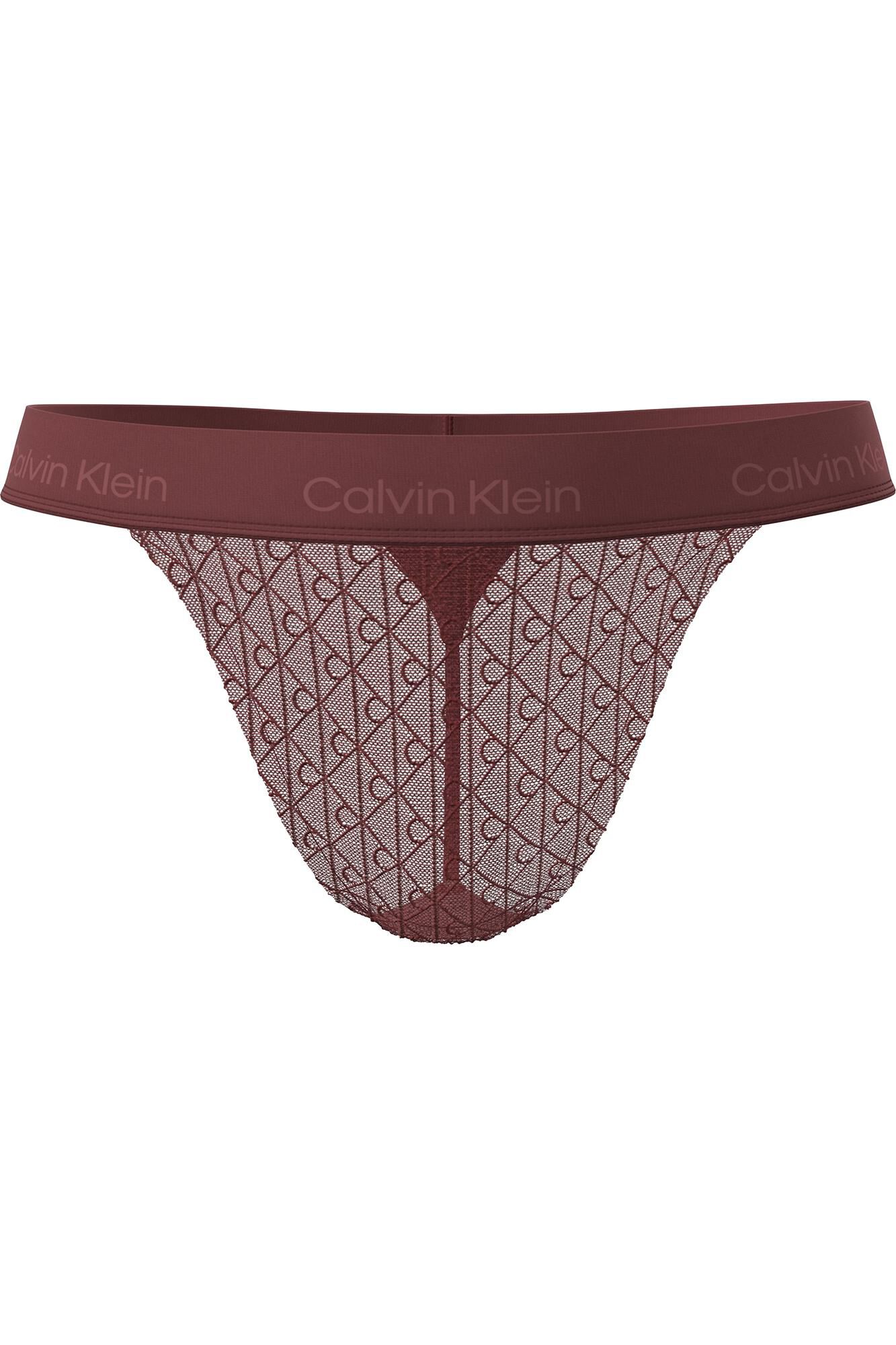 Calvin Klein Braga tanga de hilo microfibra