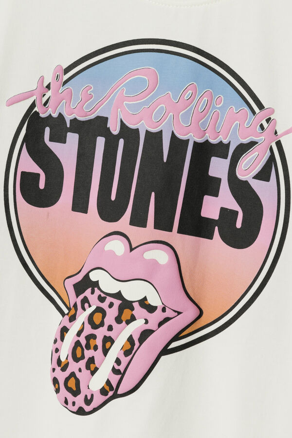 Name it Camiseta Rolling Stones niña blanco