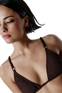 Black Limba Top de biquíni marrom Radiance triangular