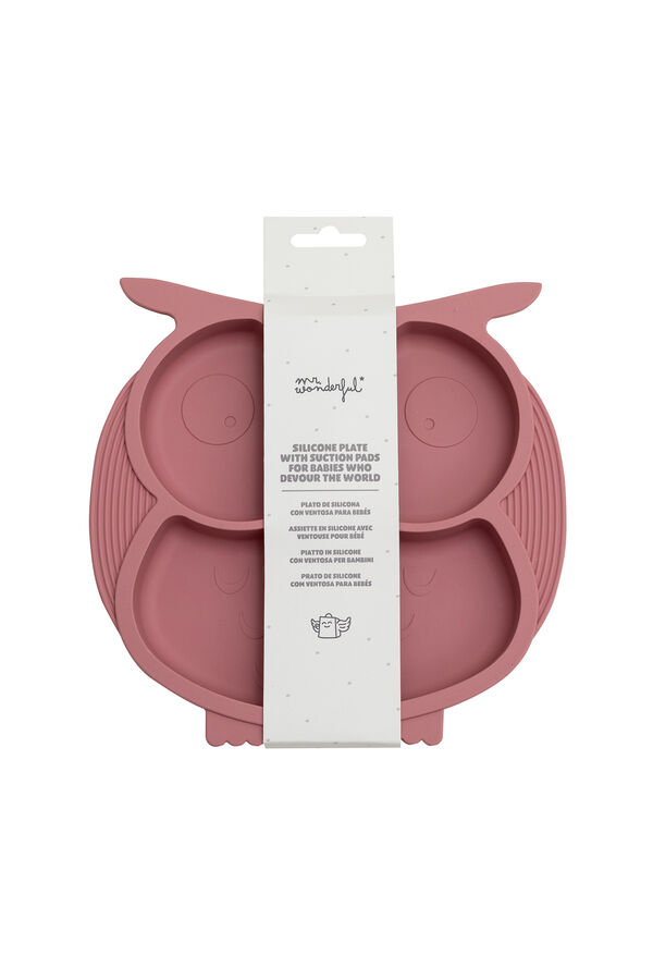 Mr. Wonderful Plato para bebés 100 % con base adherente estampado