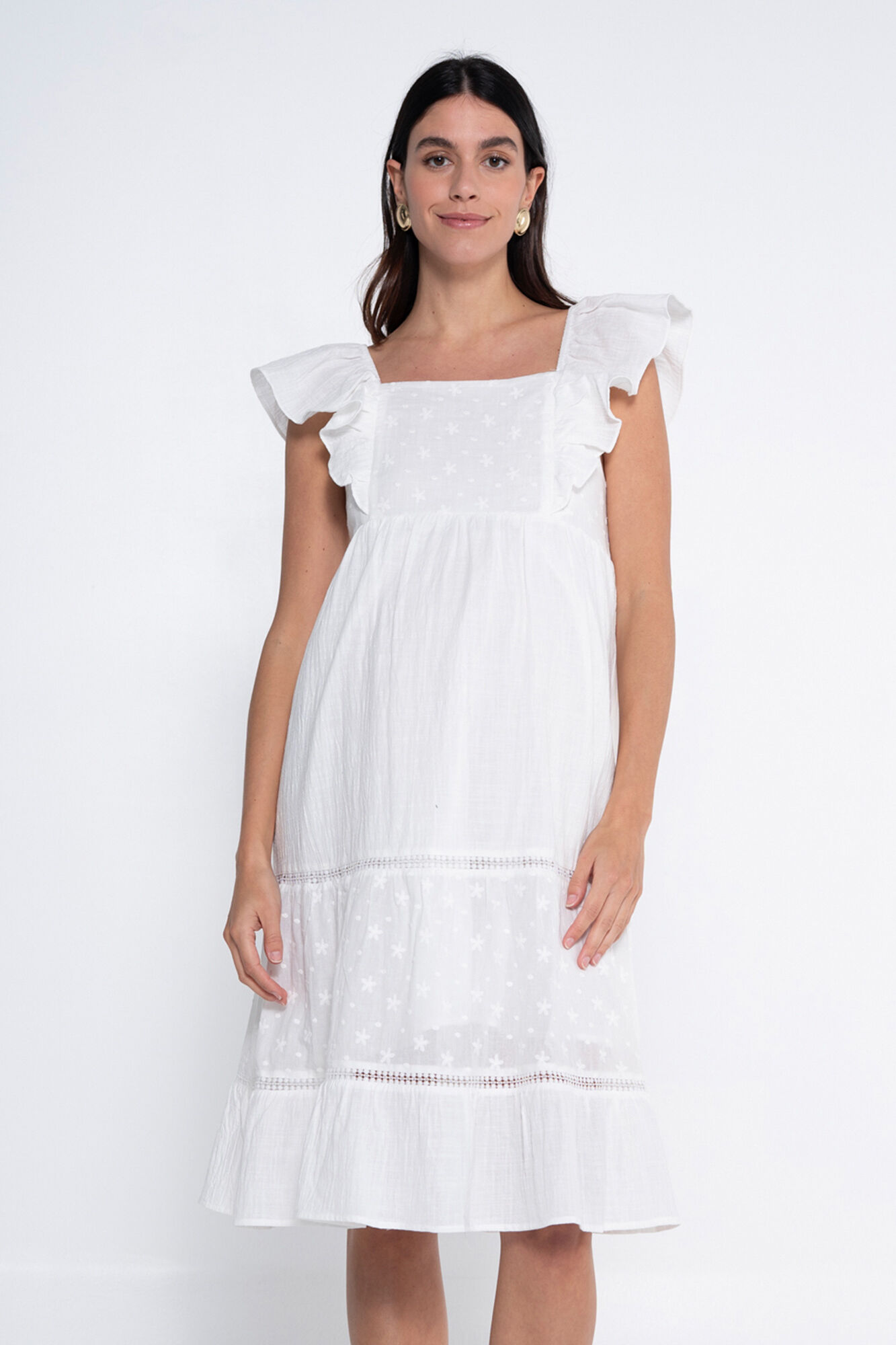 Ohma! Vestido premam&aacute; rom&aacute;ntico con lactancia