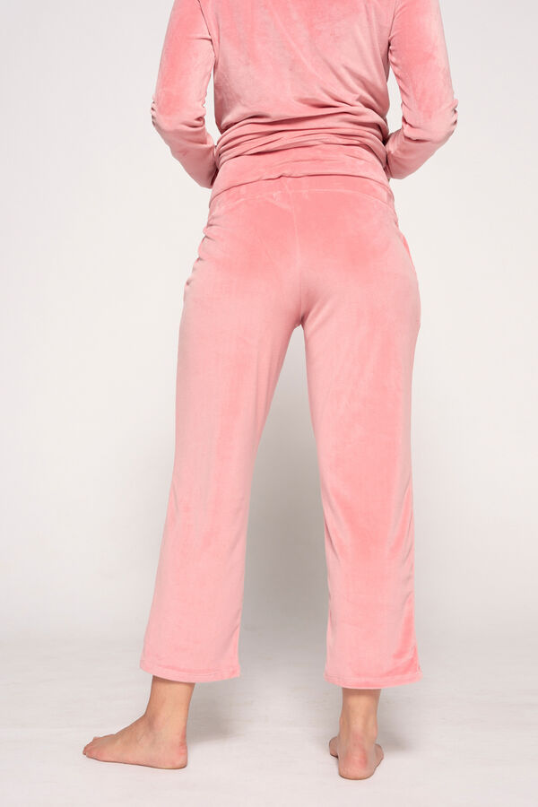 Womensecret Pijama De Velour maternity rosa