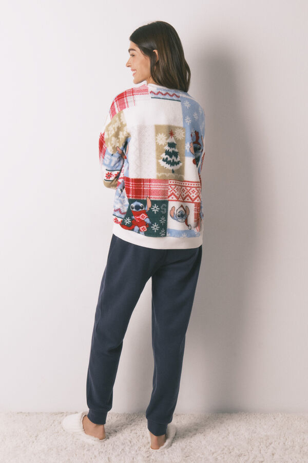 Women'secret Pijama Stitch tejido polar estampado