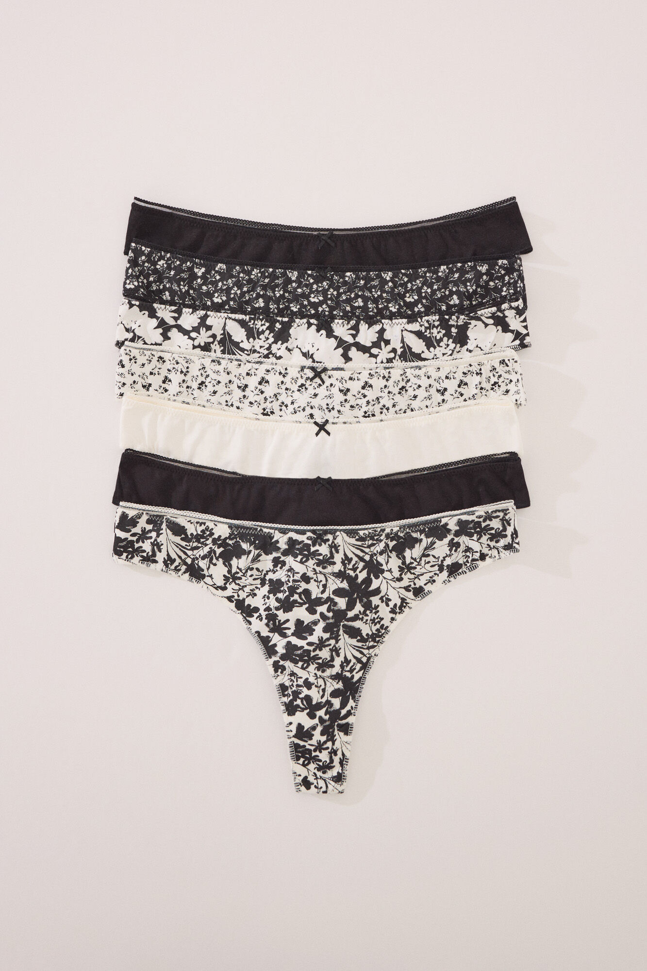 Women'secret Pack 7 tangas algod&oacute;n mix print B&N