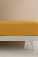 Textura Bajera ajustable punto algod&oacute;n . Cama 80-90cm. amarillo