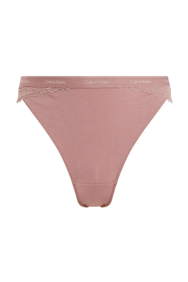 Calvin Klein Tanga renda rosa
