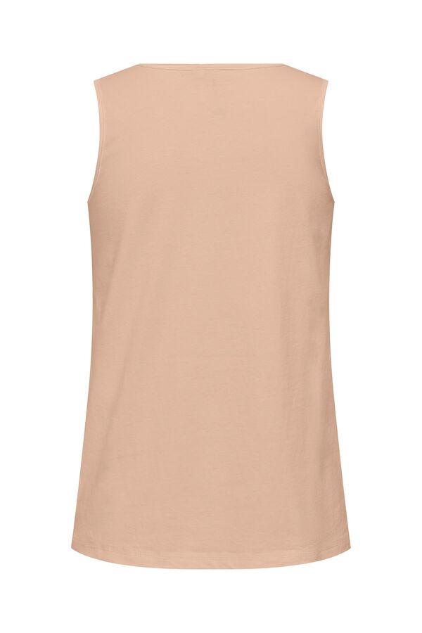 Only Play T-shirt de al&ccedil;as algod&atilde;o rosa