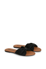 Pieces Sandalias yute con lazo negro