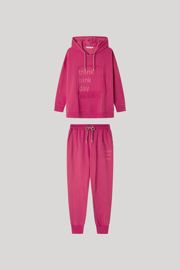 Gisela Conjunto sudadera y pantal&oacute;n fucsia