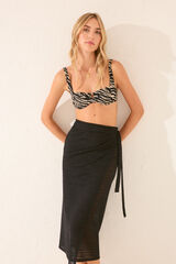 Women'secret P&aacute;reo midi de crochet preto preto