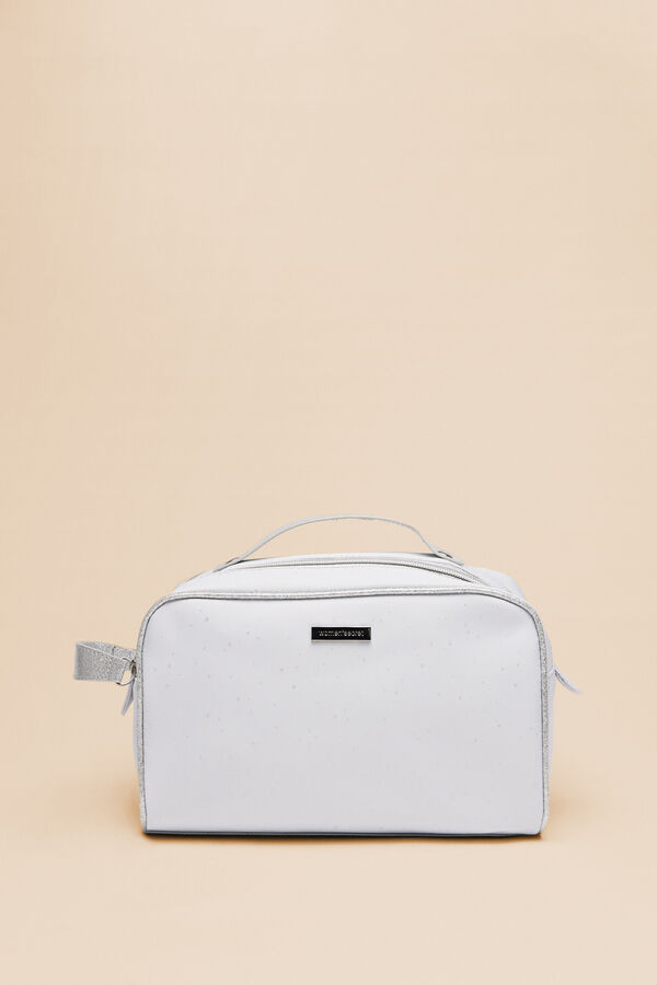 Women'secret Neceser grande plateado estrellas gris