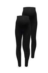 Only Maternity Pack de 2 leggings largos maternity negro