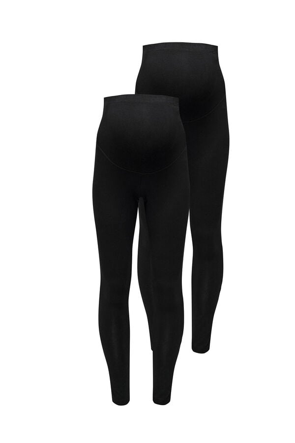 Only Maternity Pack de 2 leggings largos maternity negro