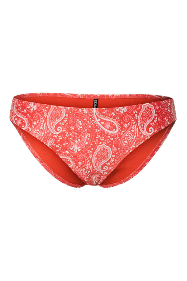 Pieces Braga de bikini estampdo pasley rojo