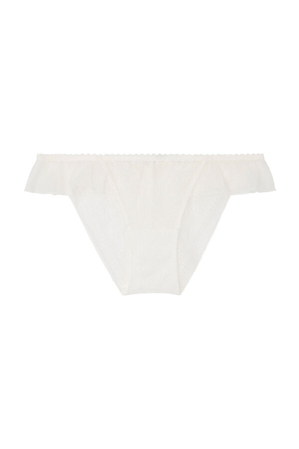 Women'secret Braga encaje blanca volantes marfil