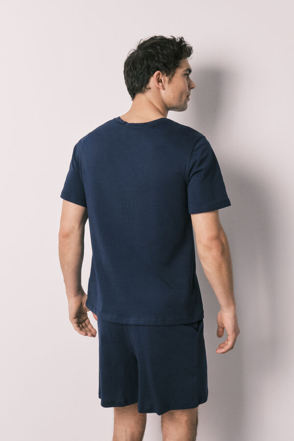 Women'secret Pijama curto de homem em algod&atilde;o Batman azul