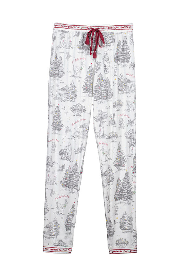 Aibrou 100% Algodón Pantalones Deportivos para Mujer Pantalones de Pijama  Largos Pri…