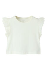 Name it T-shirt manga curta para menina branco