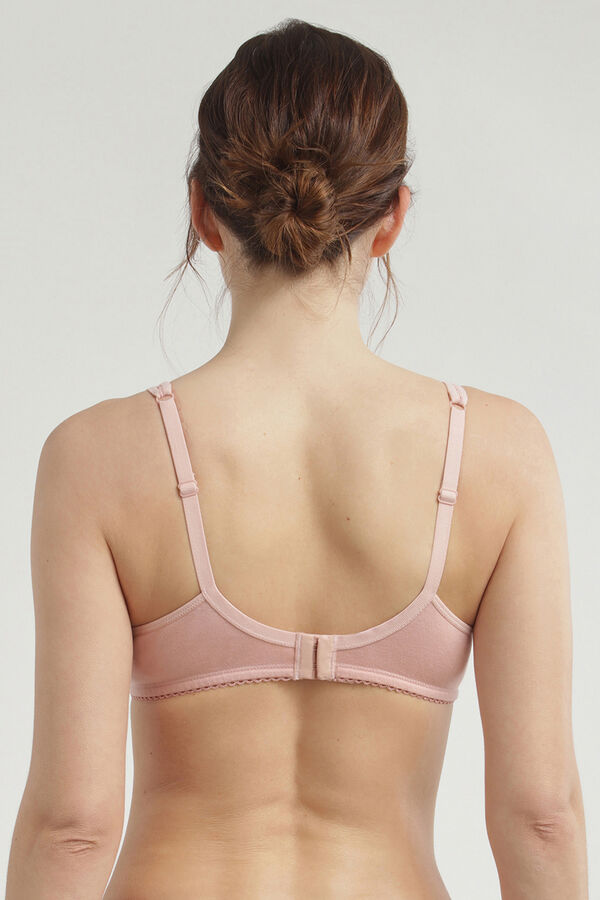 DIM Sujetador Generous con aro de algod&oacute;n org&aacute;nico rosa