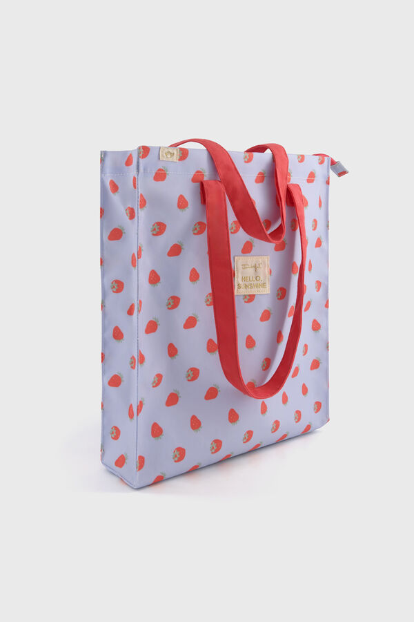Mr. Wonderful Bolsa de tela tote bag fresas Hello, sunshine! estampado