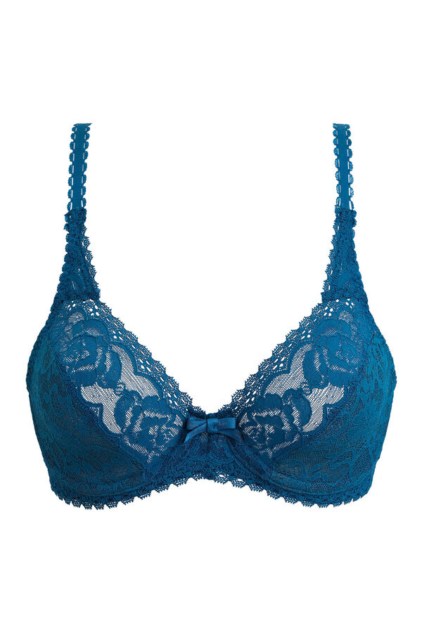 Playtex Soutien de renda Flower Elegance azul