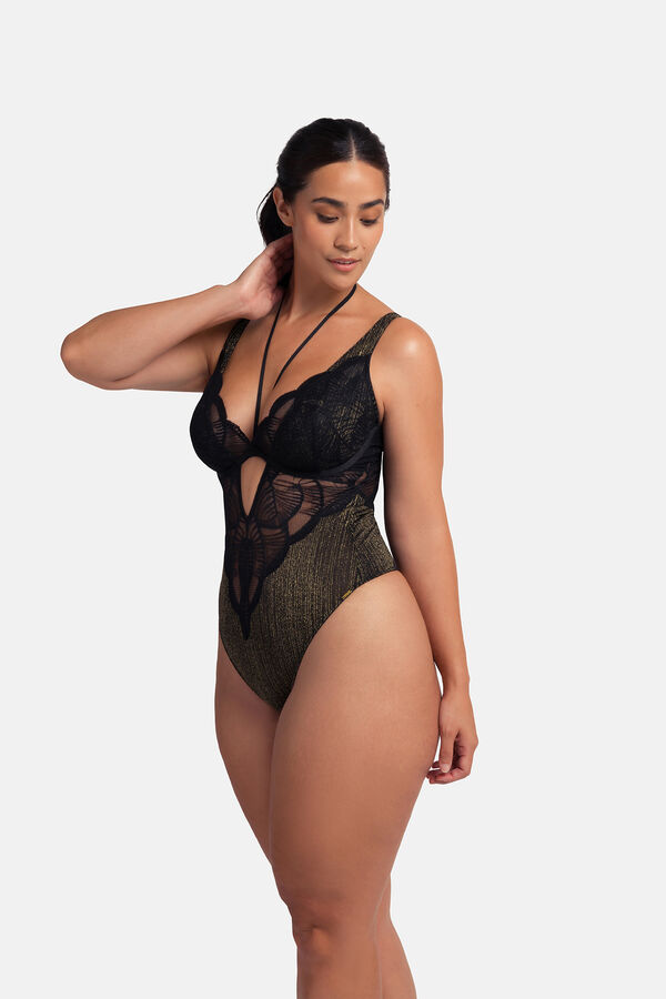 Dorina Macac&atilde;o de lurex preto