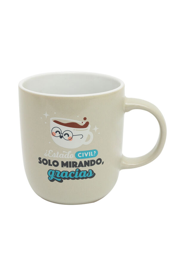 Mr. Wonderful Taza - Estado civil: solo mirando, gracias estampado