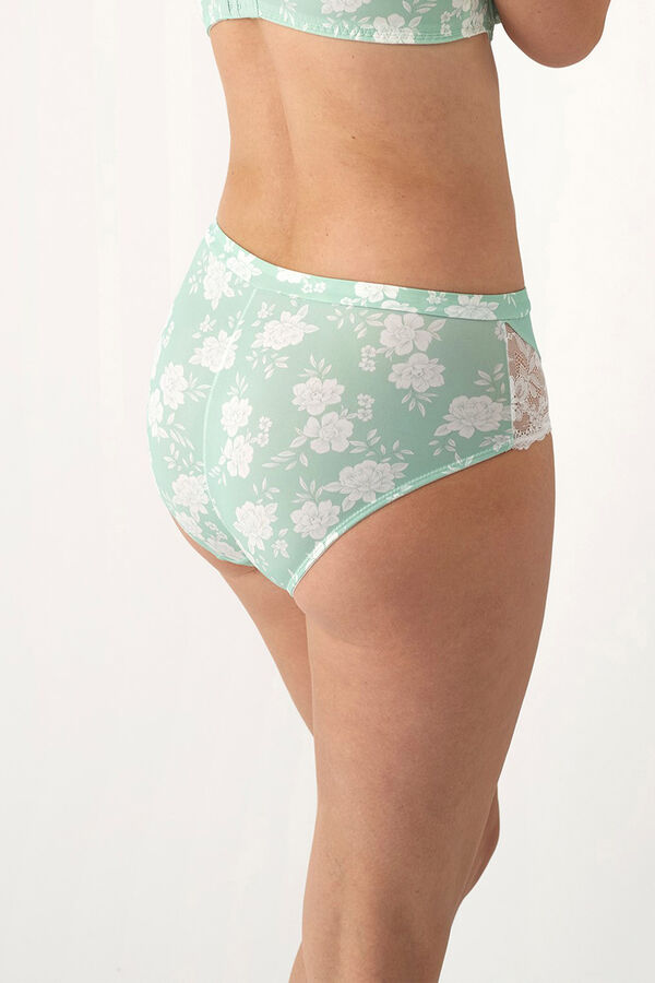 Promise Calcinha estampada clássica verde