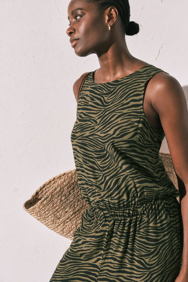 Women'secret Macac&atilde;o comprido animal print estampado