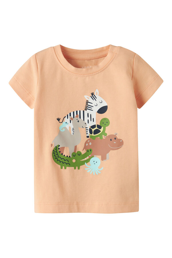 Name it T-shirt de manga curta de beb&eacute; vermelho