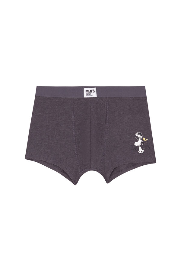 Women'secret Pack 2 calzoncillos b&oacute;xer algod&oacute;n Snoopy gris