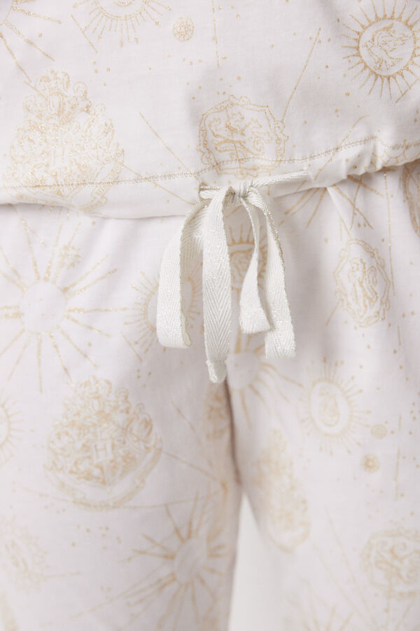 Women'secret Pijama 100% algod&oacute;n Harry Potter marfil