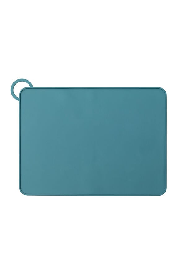 Mr. Wonderful Individual de mesa de silicone para bebês - Elefante azul estampado