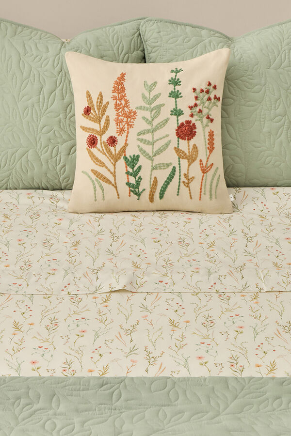 Textura Colcha microfibra kaki