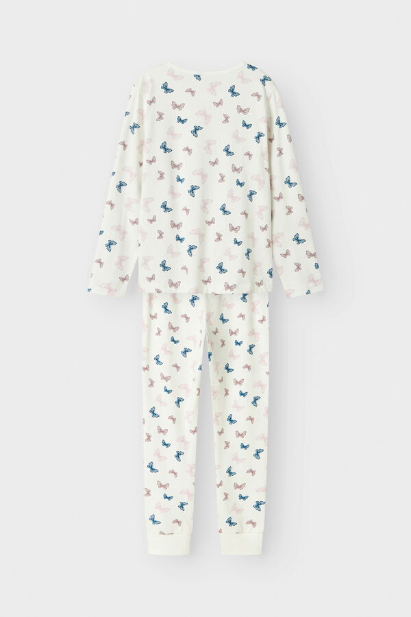 Name it Conjunto pijama ni&ntilde;a mariposas blanco