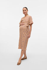 Mamalicious Vestido midi maternity y lactancia rosa
