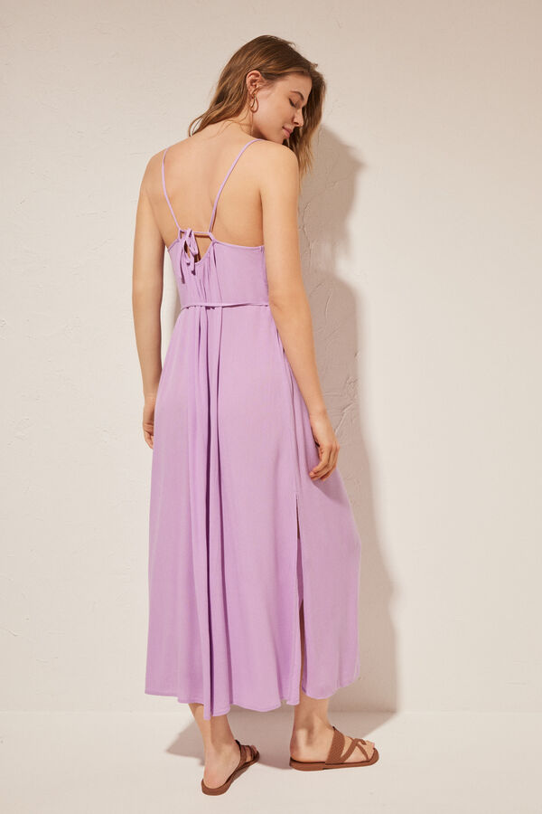 Women'secret Vestido largo lila morado/lila
