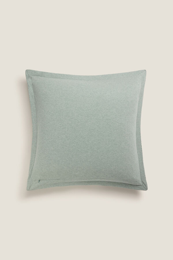 Textura Capa de malha de algod&atilde;o sustent&aacute;vel verde